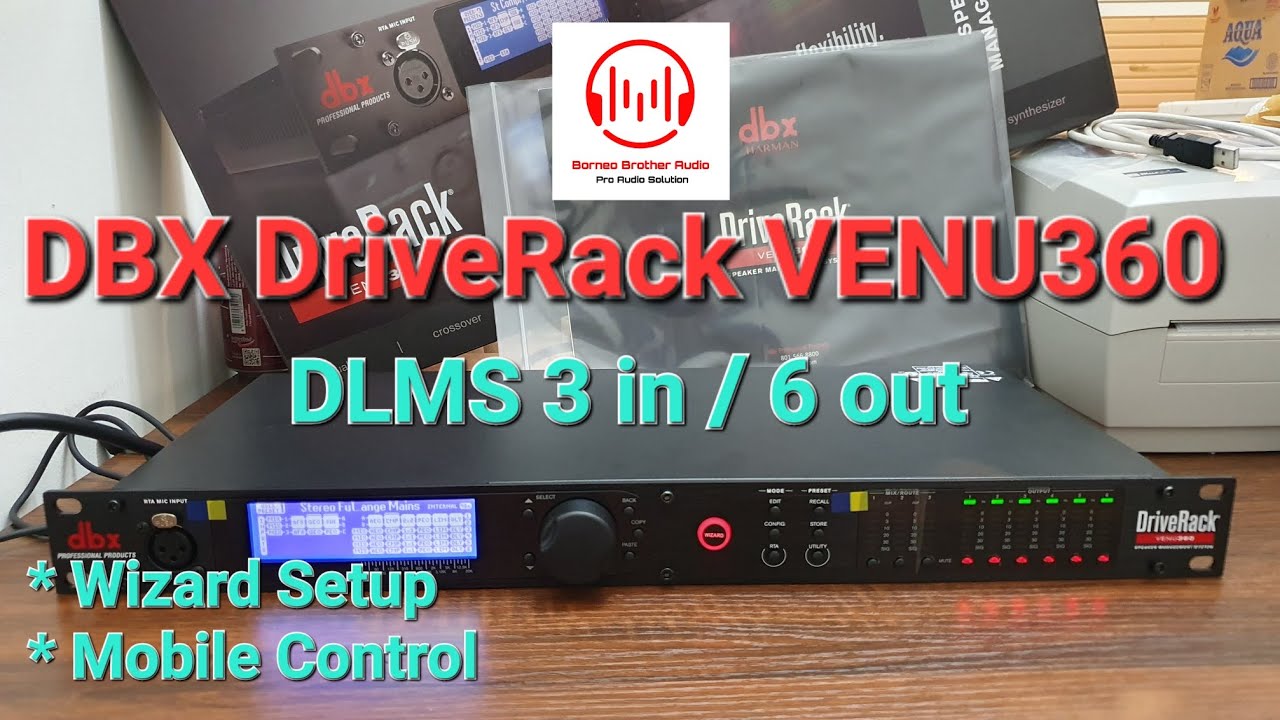 Dbx Driverack Venu360 Speaker Management 3 In 6 Out Dengan Fitur