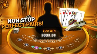 I KEPT HITTING PERFECT PAIRS ON BLACKJACK!