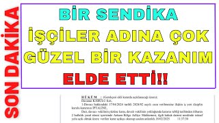 O SENDİKA KAMU İŞÇİSİ İÇİN GÜZEL BİR KAZANIM ELDE ETTİ! 4d işçi kadrosu son dakika