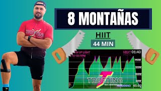 Clase de SPINNING COMPLETA |44 minutos | Quema Grasa |8 Montañas y un DESTINO | En Español |Trotting