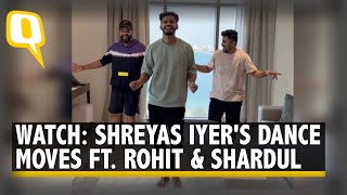 Watch | Shreyas Iyer Impresses With His Dance Moves In a Video Featuring Rohit, Shardul | The Quint