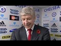 arsene wenger post match interview chelsea 3 5 arsenal