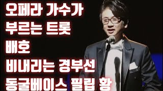 오페라 가수가 부르는 트롯 배호 비내리는 경부선 동굴베이스 필립 황