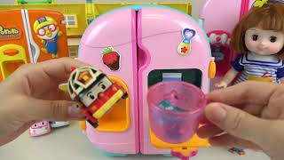 Refrigerator toys | Played by baby Doll | Toys with Baby doll |