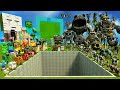 💥 BIG HOLE ALL ZOONOMALY MONSTERS FAMILY VS MINECRAFT MOBS SPARTAN KICKING in Garry's Mod !