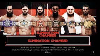 WWE 2K19 | 6-Champion Elimination Chamber Match
