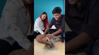 রাকিব বাঘ নিয়ে খেলছে 😱 | Rakib Playing With Tiger 🐯 | Ritu Hossain