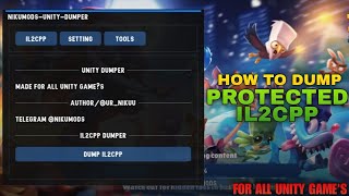 DUMP PROTECTED Libil2cpp.so FOR ANY UNITY GAME | IL2CPP DUMPER TOOL 🔥