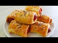 Easy Hot Dog Rolls In Air Fryer | How to make Sausage Rolls at Home