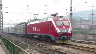 {CNR} HXD1D 0461 hauling K1160 passenger train passing XiangTian , Zhuzhou