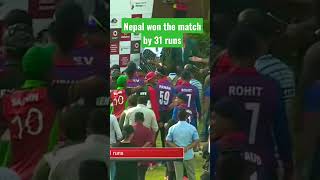 Nepal won the match by 31 runs #shorts