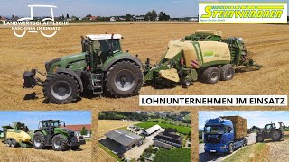 Strohernte XXL | Quaderballenpressen | Fendt 936 + Krone Big Pack | Lohnunternehmen Steinwendner