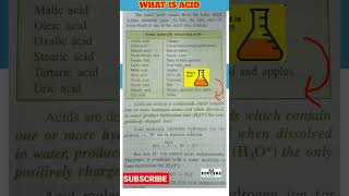 what is acid|naturally occurring acids|source of acid#shorts#science#chemistry#acidandbase#acid