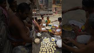 Prasadam Distribution Sri Natarajar Temple Deekshithars 7.2.25 Chidambaram