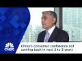 China's consumer confidence not coming back in next 2 to 3 years