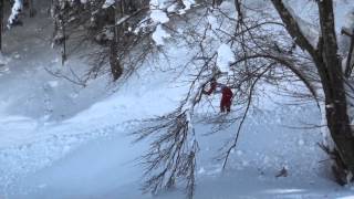 2015年クロスカントリースキー長野県大会週間高校リレー 白馬男子1走　芙雪　4周目前半