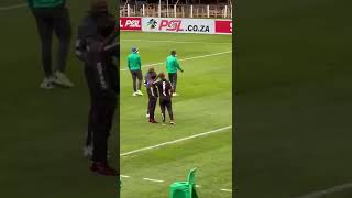 Referee Hugging Sundowns Players Before AmaZulu Match