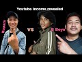 B Boys vs Rupam the explorer youtube income revealed || @BBoysTube vs @RupamTheExplorer