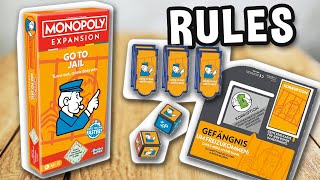 How to play MONOPOLY - GO TO JAIL EXPANSION (official rules, instructions, gameplay) | boardgamesTV