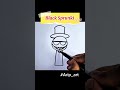 HOW TO DRAW BLACK SPRUNKI #drawing #incrediboxsprunki #blacksprunki