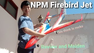 NPM Firebird Jet Rc Plane review and maiden flight