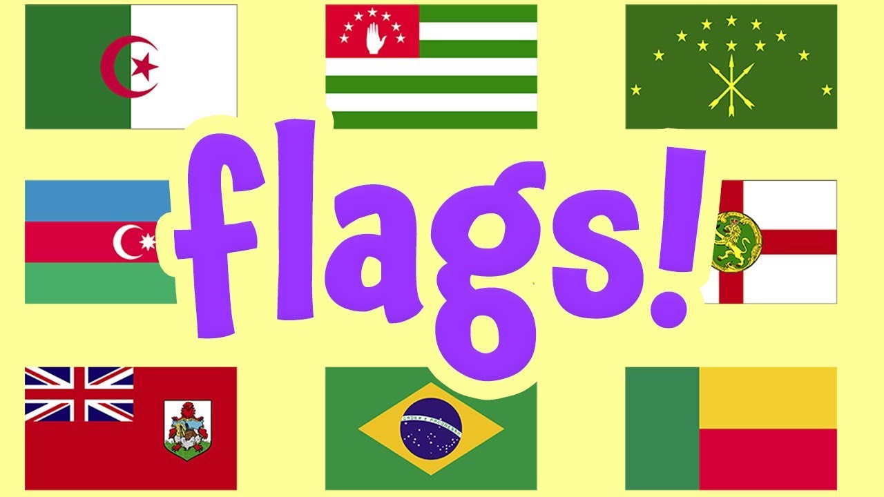 Flags For Kids! (Part One) - YouTube