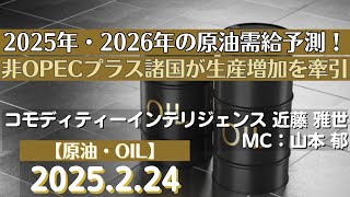 2025年・2026年の原油需給予測！非OPECプラス諸国が生産増加を牽引【#原油】(25.2.24)#商品先物/投資情報@Gold-TV_net