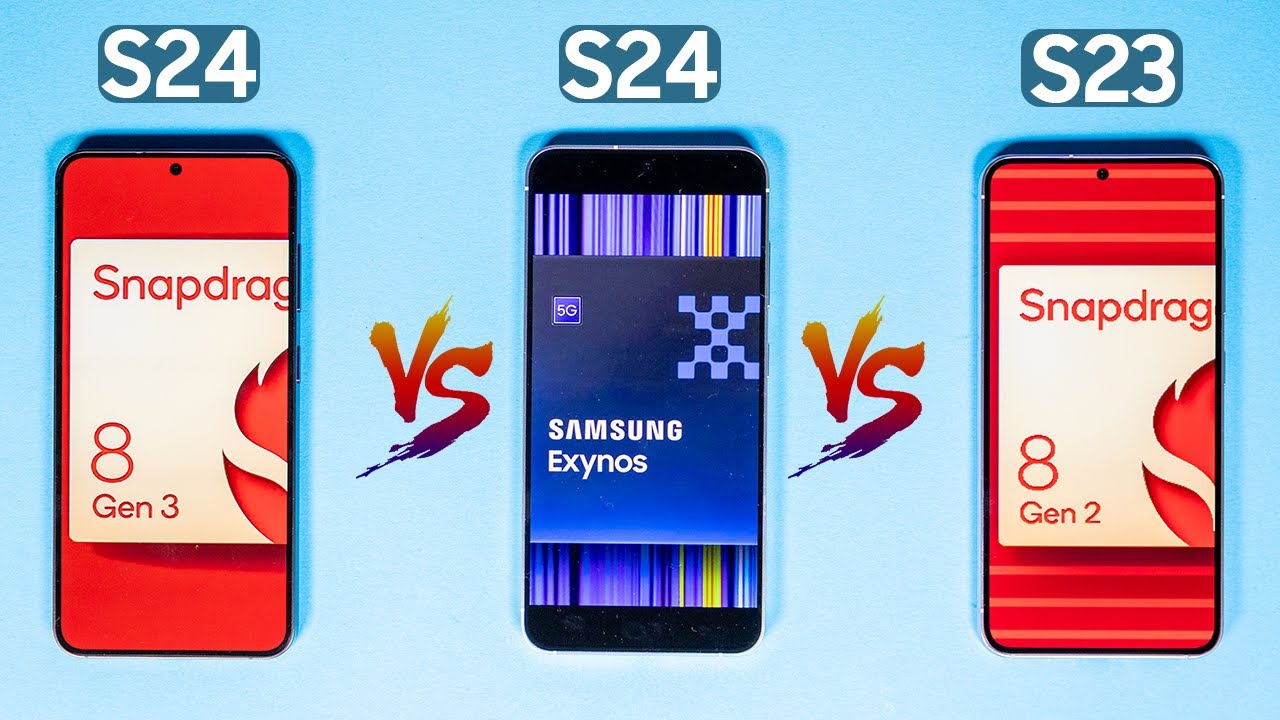 Samsung S23 Vs S24 Exynos Vs S24 Snapdragon Battery Drain Test - YouTube