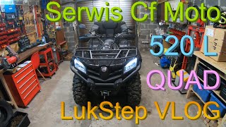 SERWIS Przegląd quad Cf Moto 520L 2020r 4x4 Naprawa, Jak zmienić olej wymiana filtra, 500 cc LukStep