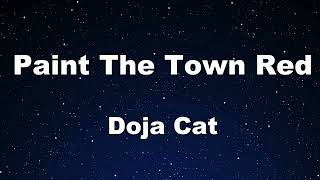 Karaoke♬ Paint The Town Red - Doja Cat 【No Guide Melody】 Instrumental, Lyric, BGM