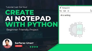 Create AI Notepad using Python & g4f ai