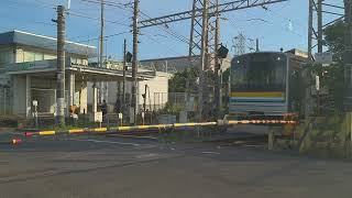 鶴見線　浅野駅　踏切