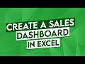 How to Create a Stunning Interactive Dashboard in Excel! Sales Excel Dashboard - Crash Course