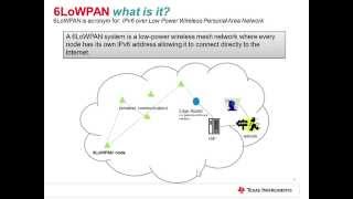 6LoWPAN tutorial - a wireless extension of the internet