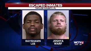 Search underway Tuesday after two inmates escape Taylor County Jail, sheriff’s office says