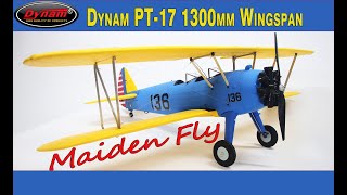 Dynam Stearman PT-17 Blue 4S RC Biplane 1300mm Wingspan