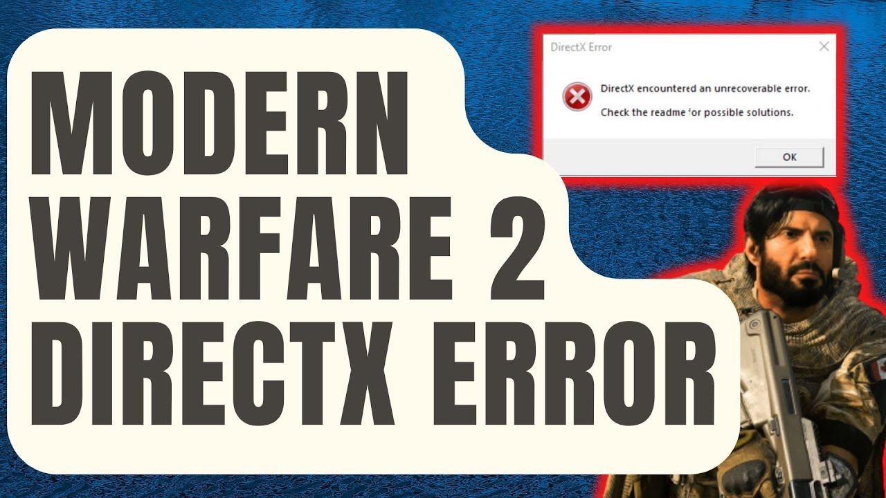 How To Fix Modern Warfare 2 DirectX Error [Updated 2024] - YouTube