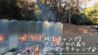 #42【キャンプ】アスパイヤの森でぽかぽか冬キャンプ♪