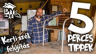 Kerti szék felújítás fillérekből házilag | Green Cottage DIY - 5 PERCES TIPPEK