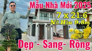 Mẫu Nhà Mới Đẹp Bình Chánh - Đón Xuân 2025 👉 Diện Tích( 7 x 21.6 Nở Hậu) 😘 Sang Trọng Bật Nhất Khu ✅