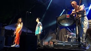 DNCE & Hailee Steinfeld performing ''Rock Bottom'' in Barbados