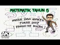 MATEMATIK TAHUN 5 : MASA DAN WAKTU [TUKAR UNIT: TAHUN KE BULAN]