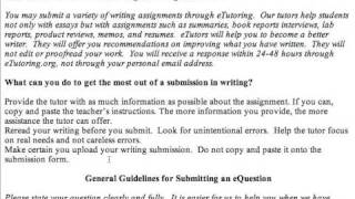 eTutoring Features