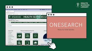 OneSearch - finding ebooks and physical books