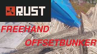 [2024/PC版RUST]フリーハンドでオフセットバンカーを(無理やり)後付けしよう[bunker/build]