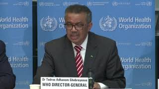 WHO officially Dr. Tedros Adhanom declares coronavirus a pandemic