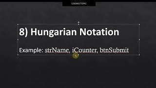 10 naming case conventions that every programmer should be familiar with.