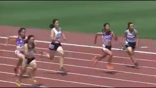 2019年　岐阜県陸上競技協会・強化記録会　女子・100ｍ