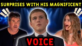 "The Judges FROZE When Barron Trump Started Singing 🎤😳"