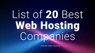 Top 20 Best Hosting of 2022 🚀 | Affordable & Fast Web Hosting 2022 🔥